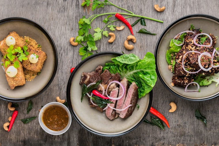 Banchan side dishes on the 888 Korean BBQ menu